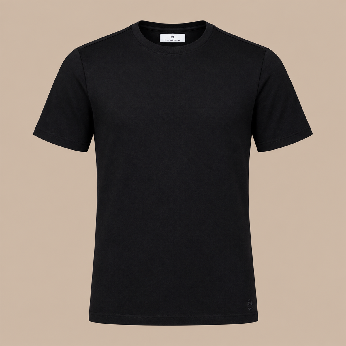 THOMAS MAINE Crew Tee -  Black