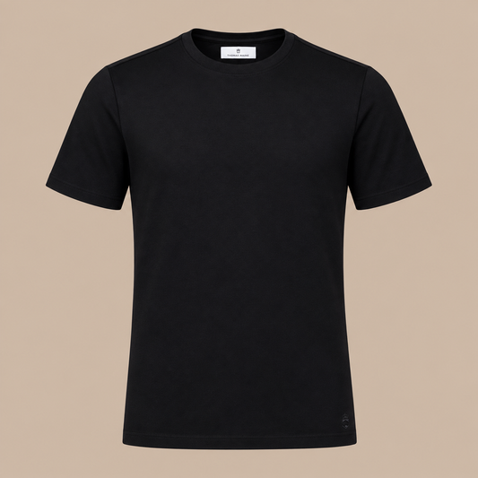 THOMAS MAINE Crew Tee -  Black