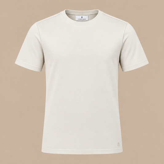 THOMAS MAINE Crew Tee - Stone