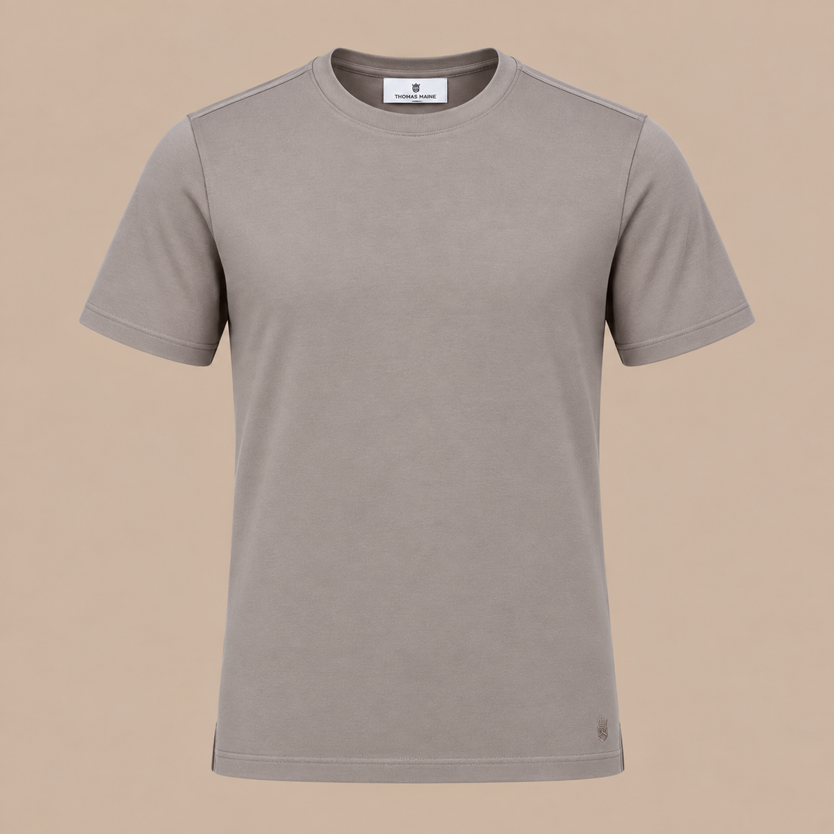 THOMAS MAINE Crew Tee - Beige