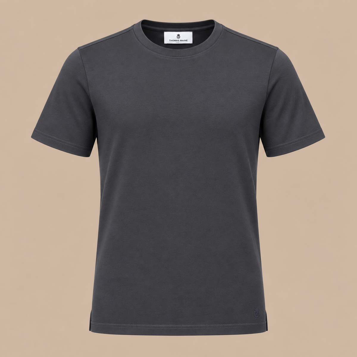 THOMAS MAINE Crew Tee - Dark Grey