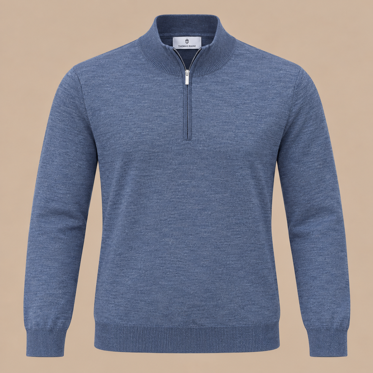THOMAS MAINE 1/4 ZIP Knit Jumper.