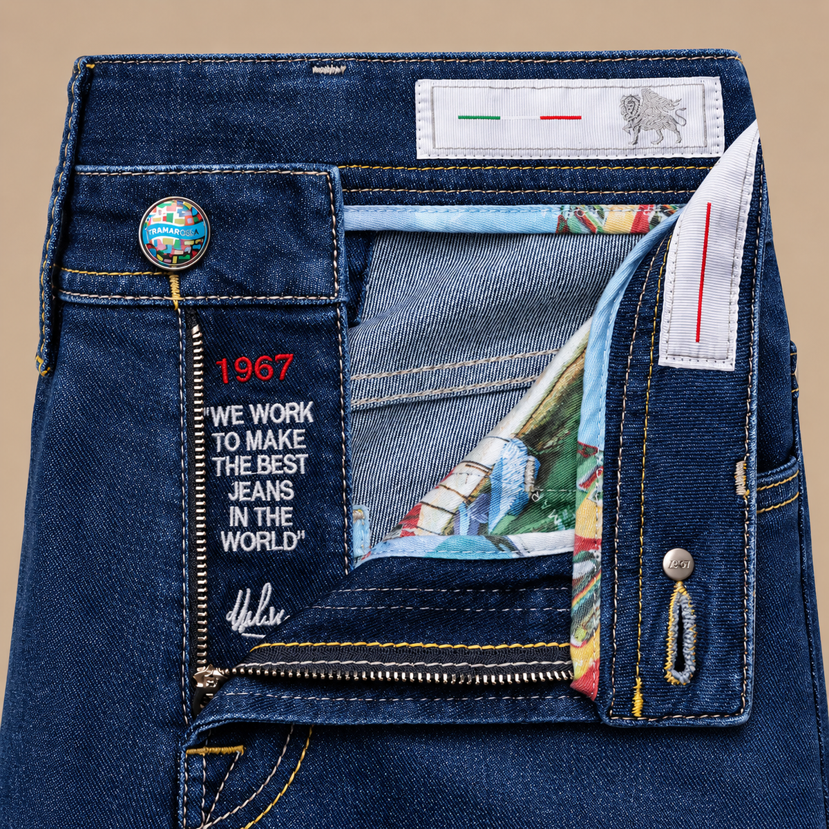 TRAMAROSSA Leonardo 5 pocket Jeans - Blue.