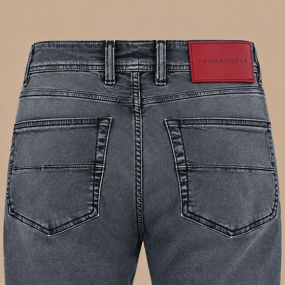 TRAMAROSSA Leonardo Slim Stretch 5 Pocket Jeans - Grey