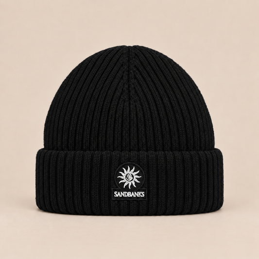 SANDBANKS Beanie Hat - Black