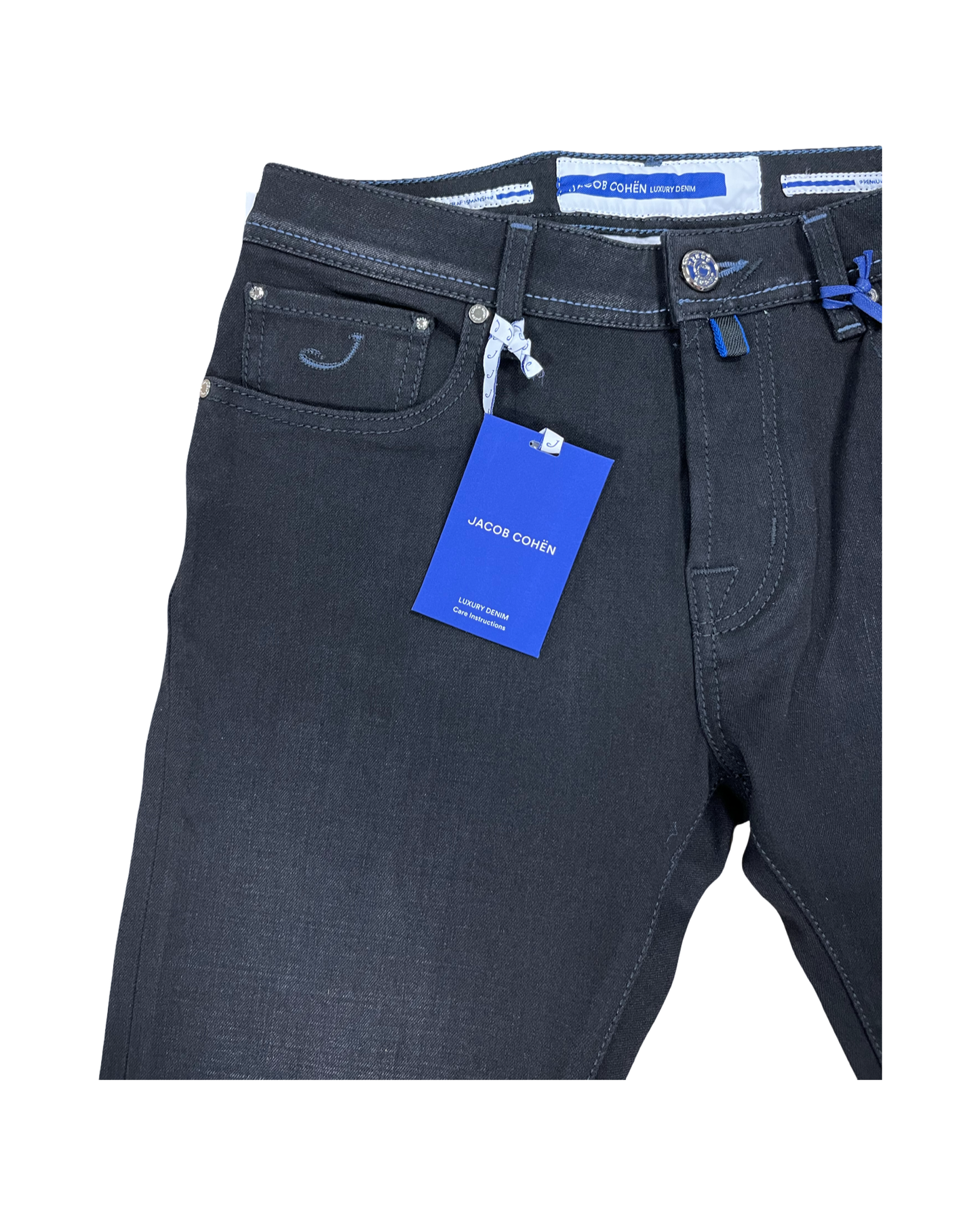 Jacob Cohen Denim Jean black / dark horse hair badge