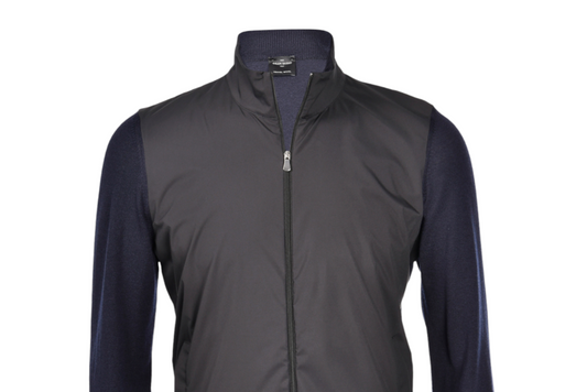 Gran Sasso Hybrid Full Zip Jacket - Navy