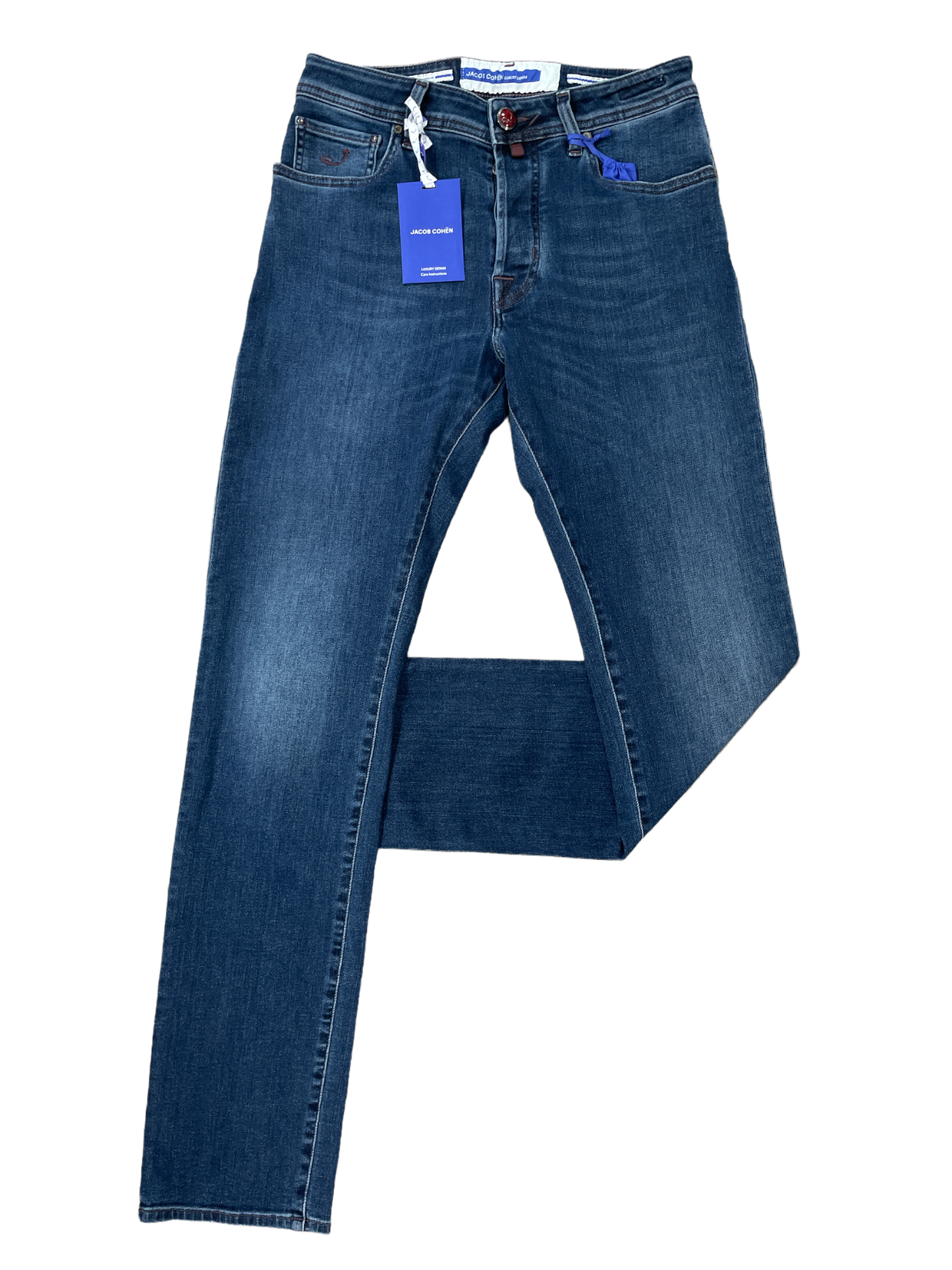 Jacob Cohen Denim Jean / wine badge