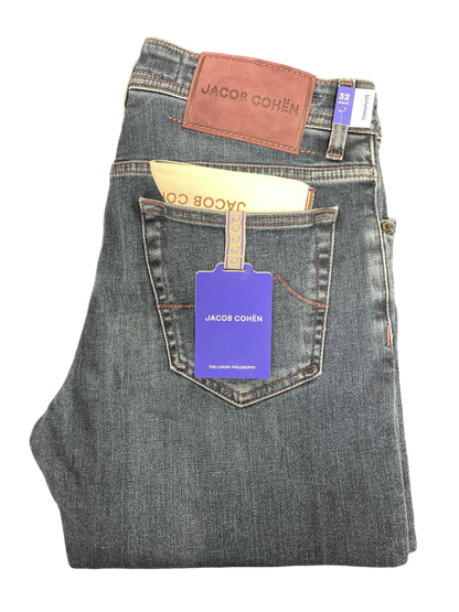 Jacob Cohen Denim Jean / wine badge