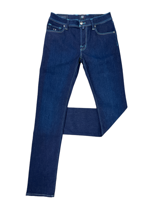 Tramarossa Leonardo SS Denim Jean - Aqua Badge